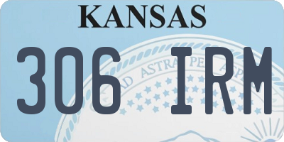 KS license plate 306IRM