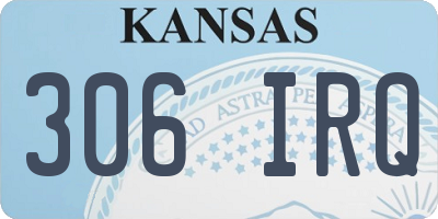 KS license plate 306IRQ