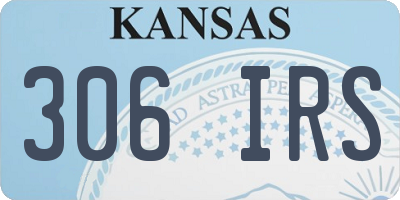 KS license plate 306IRS