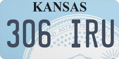 KS license plate 306IRU