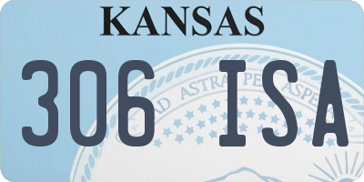 KS license plate 306ISA