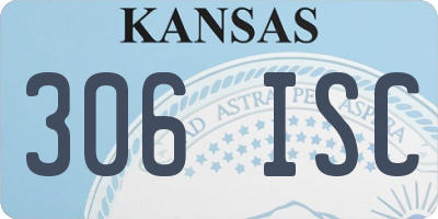 KS license plate 306ISC