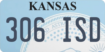 KS license plate 306ISD