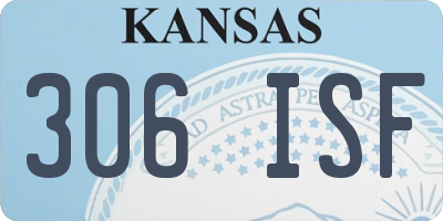 KS license plate 306ISF
