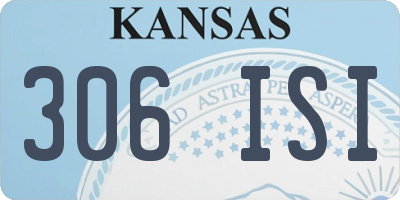 KS license plate 306ISI