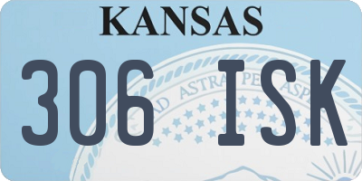 KS license plate 306ISK