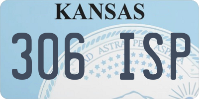 KS license plate 306ISP