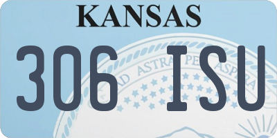 KS license plate 306ISU