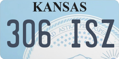 KS license plate 306ISZ
