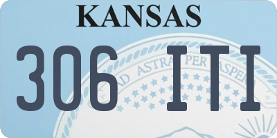 KS license plate 306ITI