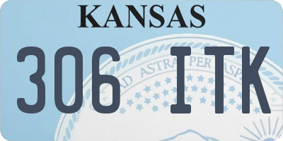 KS license plate 306ITK