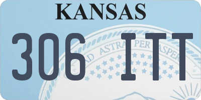 KS license plate 306ITT