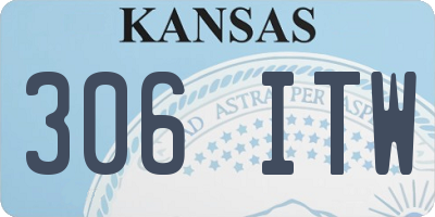 KS license plate 306ITW