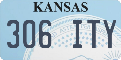 KS license plate 306ITY