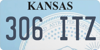 KS license plate 306ITZ