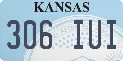 KS license plate 306IUI