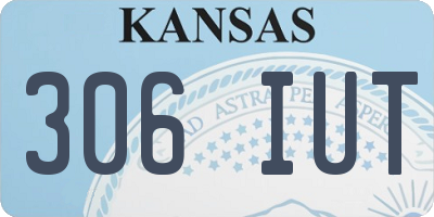 KS license plate 306IUT