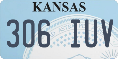 KS license plate 306IUV
