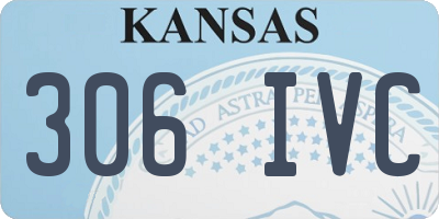 KS license plate 306IVC