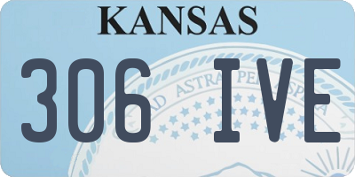 KS license plate 306IVE
