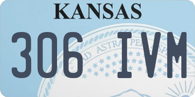 KS license plate 306IVM