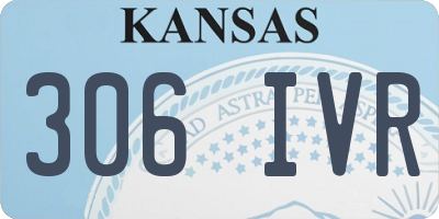 KS license plate 306IVR