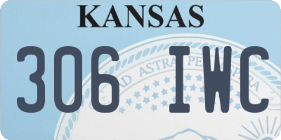 KS license plate 306IWC