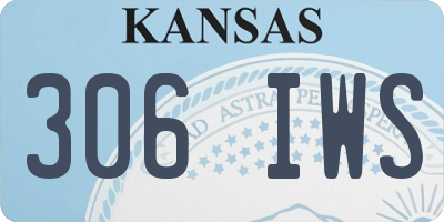 KS license plate 306IWS
