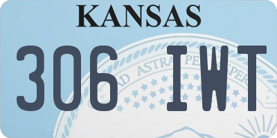 KS license plate 306IWT