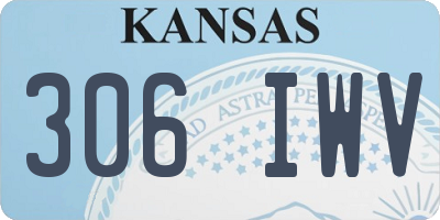 KS license plate 306IWV