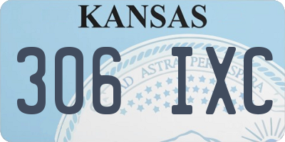 KS license plate 306IXC