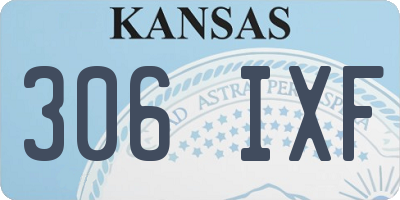KS license plate 306IXF