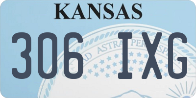 KS license plate 306IXG