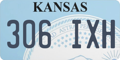 KS license plate 306IXH