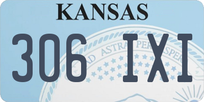KS license plate 306IXI