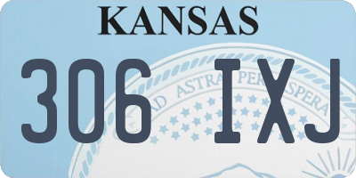 KS license plate 306IXJ