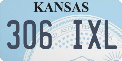 KS license plate 306IXL