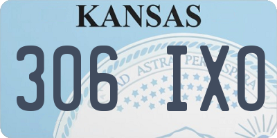 KS license plate 306IXO