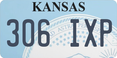 KS license plate 306IXP