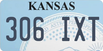 KS license plate 306IXT