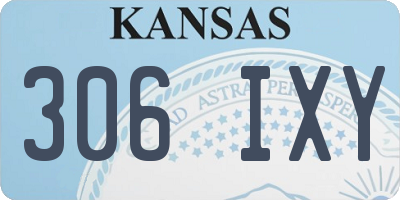 KS license plate 306IXY