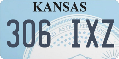 KS license plate 306IXZ