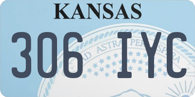 KS license plate 306IYC