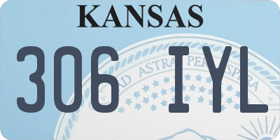 KS license plate 306IYL