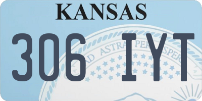 KS license plate 306IYT