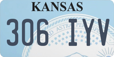 KS license plate 306IYV