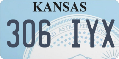 KS license plate 306IYX