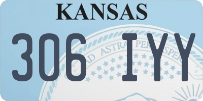 KS license plate 306IYY