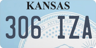 KS license plate 306IZA