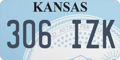 KS license plate 306IZK